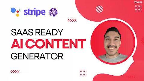 Launch Your AI Content Creation SaaS Platform (Subscription, Stripe Integration, GPT-3.5 Turbo)