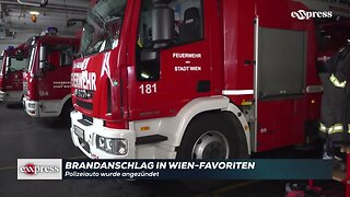 Brandanschlag in Wien-Favoriten: Polizeiauto angezündet