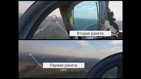 Pair of Russian Sukhoi Su-25 they avoid Ukrainian Manpad missiles