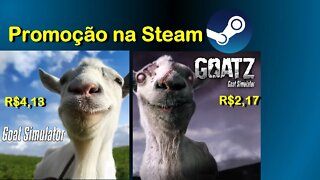 Quem nunca quis ser um bode, né!? :). Promoção na Steam, Goat Simulator e GoatZ