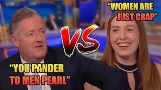 Piers Morgan takes on pro men's rights activist "just pearly things" review