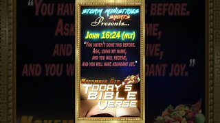 11.05.2022 | STORM MINISTRIES | Daily Bible Verse | JOHN 16:24 (NLT) | #shorts