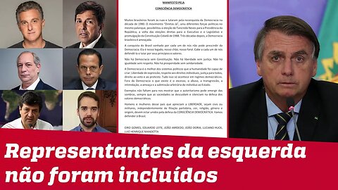 Possíveis candidatos à presidência enviam carta em defesa da democracia