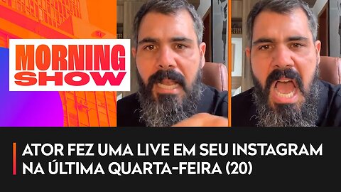 Juliano Cazarré se enfurece após ser chamado de 'Machista'