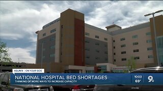 Local hospital bed capacity amid rising COVID-19 cases