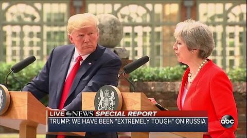 Special Report | President Trump holds joint press conference with U.K. Prime Minister Theresa Way