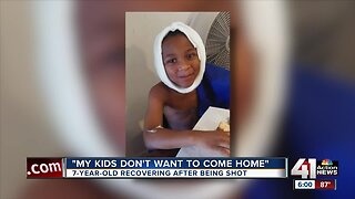 7-year-old recovering after being shot