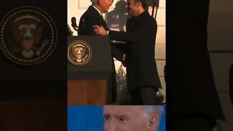 President Biden likes really long handshakes.