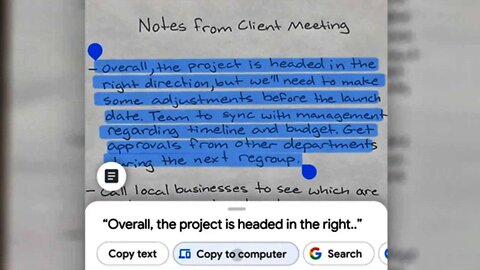 Copy And Paste Handwritten Notes To Your Computer | Google Lens