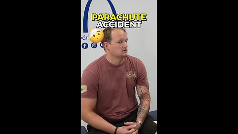 Military Paratrooper Fell Out of The Plane! #chiropractor #backpain #neckpain #headaches