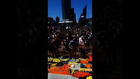 PERTH, AUSTRALIA - Workers Leave Their Uniforms On Steps Of Parliament Who Lost Jobs From Mandates