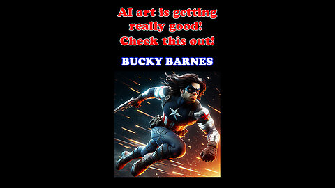 Digital AI art is getting shockingly good! Check this out! Part 23 - Bucky Barnes. Number 1 of 2.