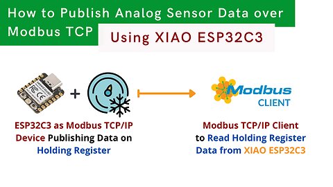 Publishing Analog Data via XIAO ESP32C3 to Built in Modbus TCP/IP Server | IoT | IIoT |