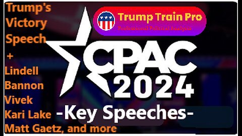 CPAC 2024: President Trump's victory speech in SC (Feb 24) / CPAC Key Speeches (All Trump's Recent Speeches and all CPAC key Speeches are linked in the description, Full Speech)
