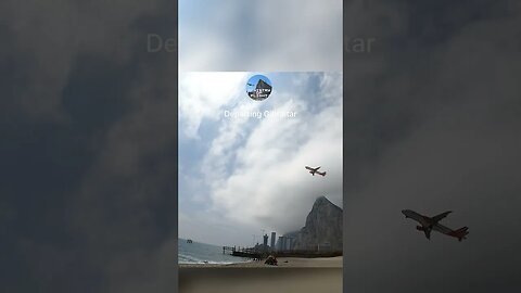 Beautiful Rock of Gibraltar, easyJet Take Off