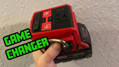 Portable 120v power that fits in your hand! M18 MILWAUKEE TOPOFF