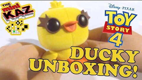 mini Kaz: Flocked Ducky Funko Pop from Toy Story 4 Unboxing