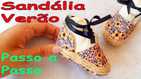 Como Fazer Sandália Bebê (Modelo Fechada Verão)