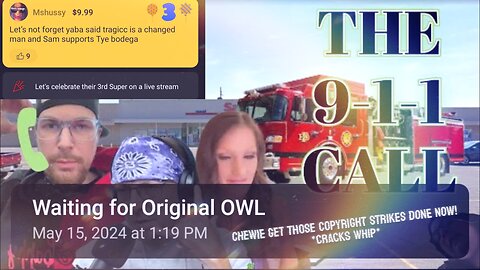 Original Owl Reupload w/ Chat (bad boi tragic exposed for swatting negz/dcmediagirl)