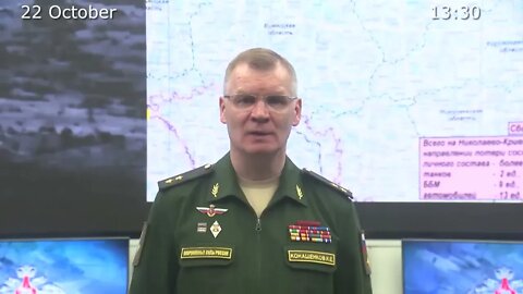 Russian Defence Ministry report 221022 on the progress of the special military operation in Ukraine