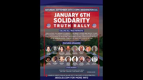 Live: January 6th Solidarity Truth Rally