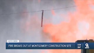 Gas explosion causes massive fire at Montgomery construction site