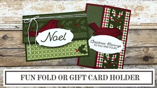 Happy Holly Days | Fun Fold or Gift Card Holder