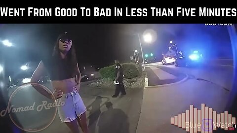 Drunk Girl Makes Life Worst By The Second #viral #clips #funny #nomadradio #cops #drunk