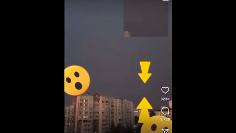 UFO hiding during a lightning storm