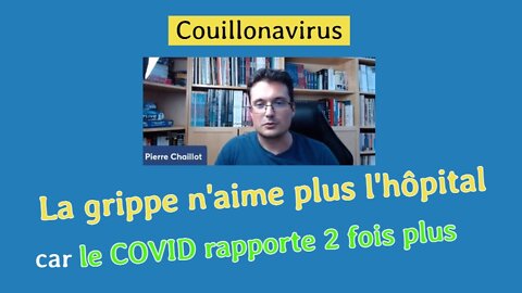 La grippe se fait rare à l'hôpital car le COVID rapporte plus