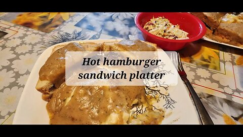 Day one diner week Hot hamburger platter #hamburger #hotsandwich