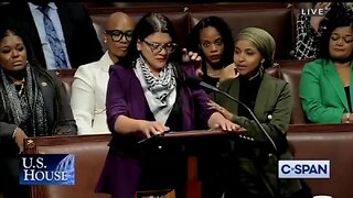 Rep Rashida Tlaib Starts To Cry Because She's Being Censured For Her Anti-semitism