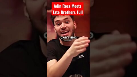 Adin Ross Meets Tate Brothers #adinross #tate #andrewtate #tristantate