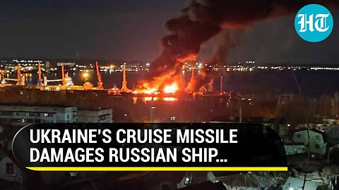 Kyiv Unleashes Cruise Missiles On Crimean Port, Damages Ship; Zelensky Says ‘No Place For…’ | Watch