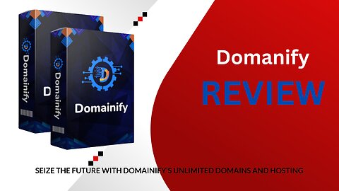 Seize the Future with Domainify's Unlimited Domains and Hosting "Demo Video"