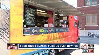 Food truck owners frustrated over new fee