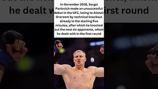 UFC heavyweight Sergey Pavlovich received the highest rating. #shorts