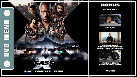 Fast X - DVD Menu