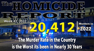 Weekly Homicide Report - We are Getting Back to 1990s Levels of Murders