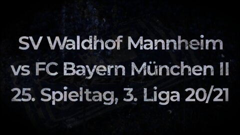 SV Waldhof Mannheim vs FC Bayern München II 3. Liga 26. Spieltag