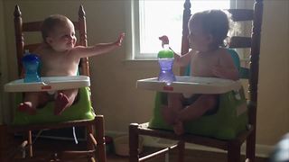 Tot Twin Teases Her Sister