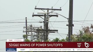 SDG&E warns of power shutoffs