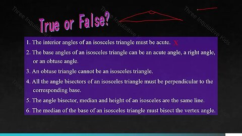 7th Grade Math | Unit 11 | Properties of Isosceles Triangles | Lesson 3 | Part 1 | Inquisitive Kids