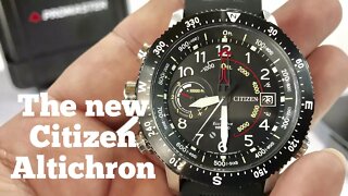 Citizen Eco-Drive Promaster Altichron Altimeter Compass Solar Watch Review BN5058-07E