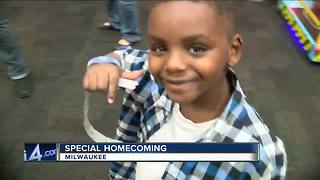 Milwaukee 5-year-old celebrated a month after being shot