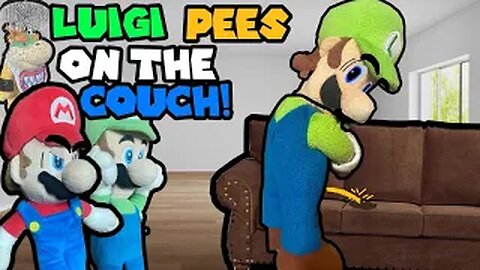 SPA - Luigi pees on the couch!