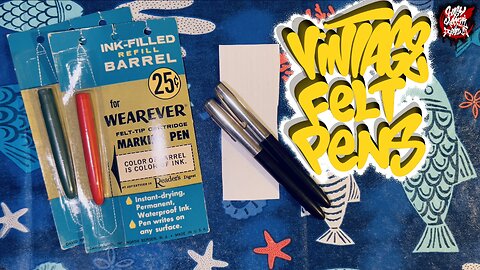 WEAREVER Vintage Felt tip writing pens (Review)
