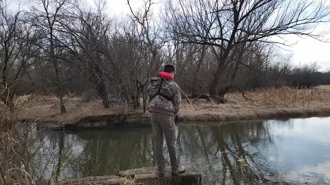 Carls woods with @bassboys part 2. Fishing the poplar creek. #fishing #naturewalk #outdoorsman