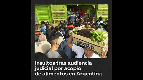 Insultos a la salida de una audiencia judicial por escándalo de alimentos en Argentina