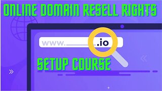 Online Domain Resell Rights Setup Course no: 4 - Name server setup 2023